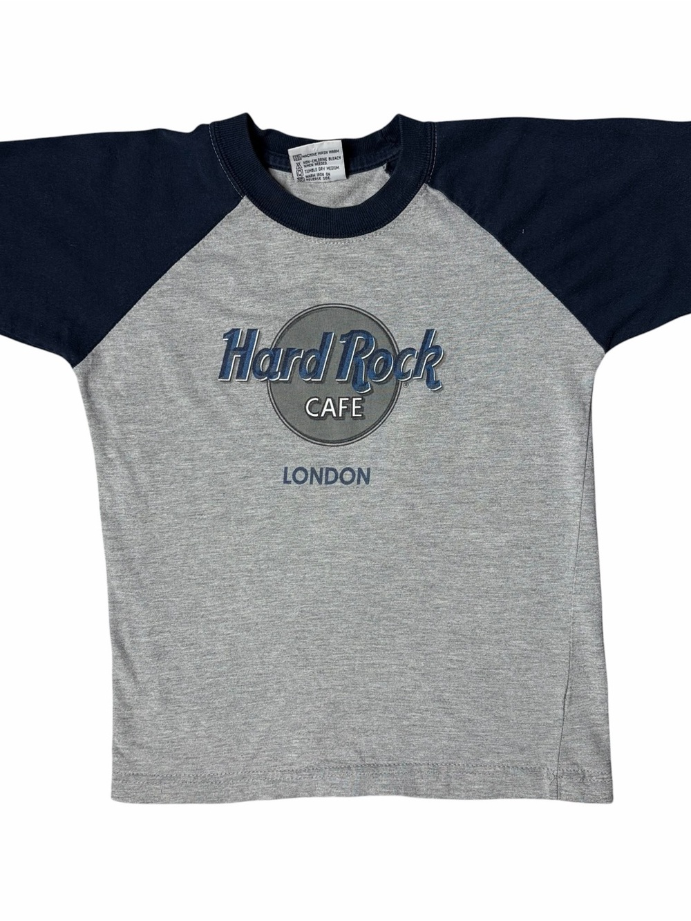 Vintage Y2K Hard Rock Cafe London Baseball Tee Baby Shirt Size M 100% cotton